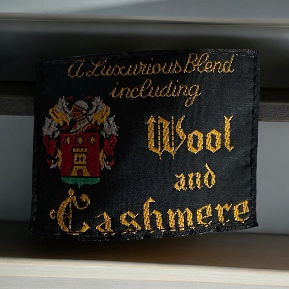 WOOL & CASHMERE Longline Black Double-breasted Top Coat Lined Black Size 36R EUC - Picture 3 of 16